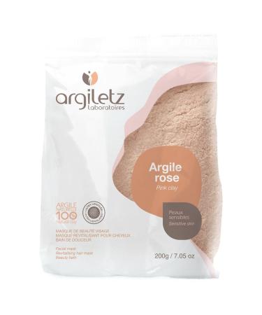Argiletz Mask & Bath pink clay 200 g face and hair mask bath additive for sensitive skin color: transparent pink - Buy Online on GoSupps.com