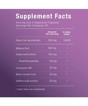 Eye Pressure Support Vitamins with Bilberry Extract - Daily Optic Nerve Supplement - 60 Capsules - Buy Online on GoSupps.com