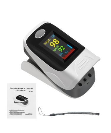 Pulse Oximeter Oxygen Monitor Finger Adults Pulse Rate Heart Rate Monitor and SpO2 Health Monitor with Lanyard