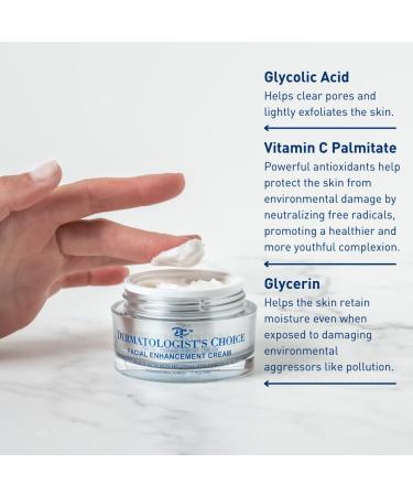 Dermatologist's Choice Daily Anti-Aging Facial Enhancement Cream With Non-Neutralized Glycolic Acid. Vitamin C and Superoxide Dismutase - Buy Online on GoSupps.com