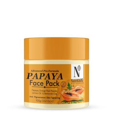Nutriglow Naturals Advanced Pro Formula Papaya Facial Scrub for Deep Exfoliation All Skin Types Scrub 100 G