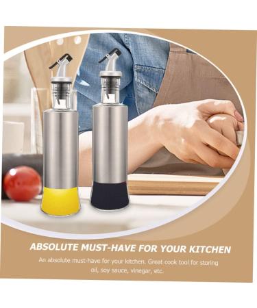 ABOOFAN 1 Set Glass Oiler Terrariums Glass Oil Pot Leak- Proof Ceiling Curtain Track Vinegar Cruet Dispenser Bottle Syrup Oil Dispenser Oilcan Leakproof Glass Vegetable Oil - Buy Online on GoSupps.com