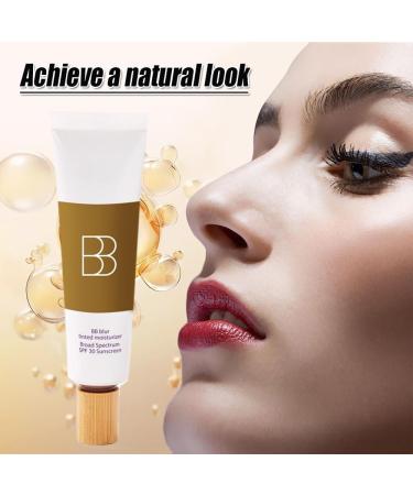 XZPAWL BB Blur Tinted Moisturizer SPF 30 - Instantly Brightens Moisturizes and Smooths Your Skin Smooths Moisturizing Foundation Cream with Brush (2pcs) - Buy Online on GoSupps.com