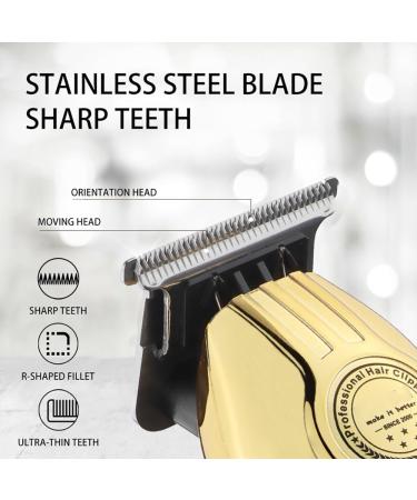 Professional Rechargeable Hair Clippers for Men - Cordless Electric Haircut & Beard Trimmer (Gold with Box - Buy Online on GoSupps.com