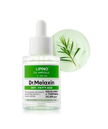 LIPINO Anti-Fatty Acid Oil Ampoule | Moisturizing Serum for Sebum Control & Deep Hydration | Prevents Pore Clogging for Oily and Acne-Prone Skin 1.01fl.oz