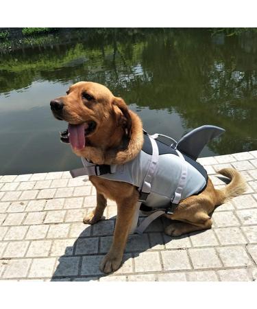 Omem Life Jacket for Dogs - Perfect for Puppies in Pools Surfing & Boating - Safety & Comfort in Gray - Buy Online on GoSupps.com