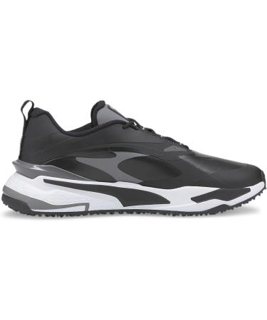 PUMA Unisex GS-Fast Golf Shoe 42.5 EU - Black & Quiet Shade | International Shipping Available - Buy Online on GoSupps.com