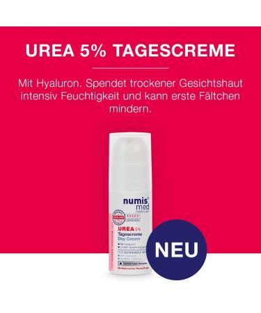 UREA 5% Day Cream - Intensive Hydrating Moisturizer for Extremely Dry Skin | Anti-Aging & Fragrance-Free | 50 ml - Buy Online on GoSupps.com