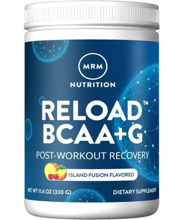 MRM Nutrition Reload BCAA+G Post-Workout Recovery| Island Fusion Flavored| 9.6g Amino Acids| with CarnoSynÂ®| Muscle Recovery| Keto Friendly| 26 Servings