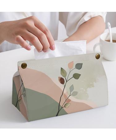 Tissue Box Cover Tissue Box Holder Branches and Leaves Print Tissue Holder Travel Tissue Packs Facial Paper Holder Decorative Holder - Buy Online on GoSupps.com