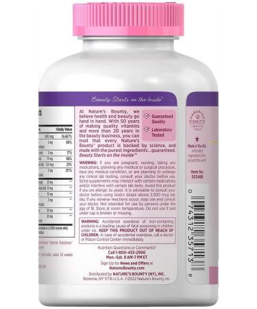 Generic Nature s-Bounty Hair  Skin and Nails 5000 mcg - 250 Softgels - Buy Online on GoSupps.com