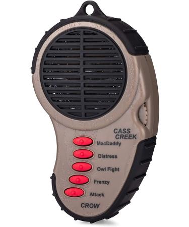 Cass Creek Ergo Crow Call, Handheld Electronic Game Call, CC065, Compact Design, 5 Calls In 1, Expert Calls for Everyone,Camo