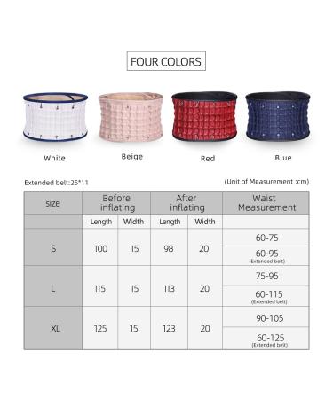 LEAMAI Decompression Back Belt | Back Brace for Lower Lumbar Support | Men & Women | Blue (Y01-S 25-36) - Buy Online on GoSupps.com