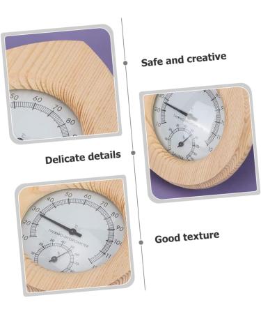Clispeed Dual-Use Sauna Accessories | Hygrothermograph Frame & Portable Thermometer | Ideal for Bath & Bedroom | 16.5x14cm - Buy Online on GoSupps.com