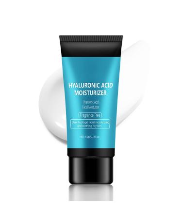 Hyaluronic Acid Moisturiser 60g - Face Moisturiser Cream - Body Moisturiser for Dry Skin - Skin Care Face Cream for Women - Moisturizing Soothing Anti Wrinkle Anti Aging Day & Night Cream
