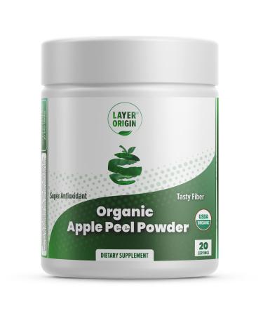 Organic Apple Peel Powder by Layer Origin - Boost Akkermansia and Bifidobacteria