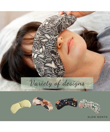 Slow North Eye Mask - Handmade in USA for Better Sleep, Eye Strain, Migraine Relief - Mystical Mushroom Design - Buy Online on GoSupps.com