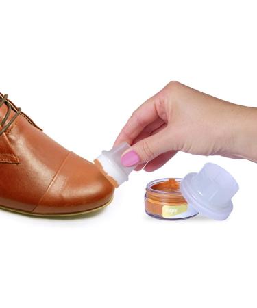 Kaps Shoe Cream with Sponge Applicator Intensive Leather Care and Nourishing Delicate 70 colours 118 - Black - Buy Online on GoSupps.com