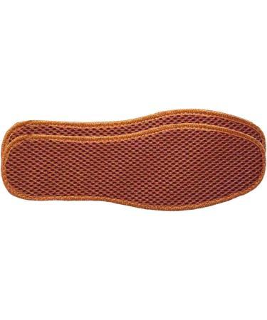 Bamboo Charcoal Mesh Insoles - Sweat-Absorbent Washable Shoe Pads for Men's Leather Shoes (Size 37) - Khaki - Buy Online on GoSupps.com