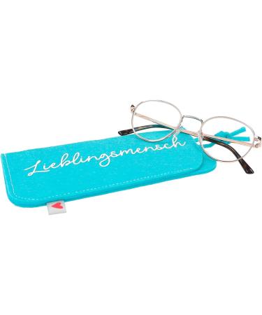 Depesche 11838-047 Light Blue Felt Glasses Case - Don't Forget Me! | Stylish & Unique International Shipping - Buy Online on GoSupps.com