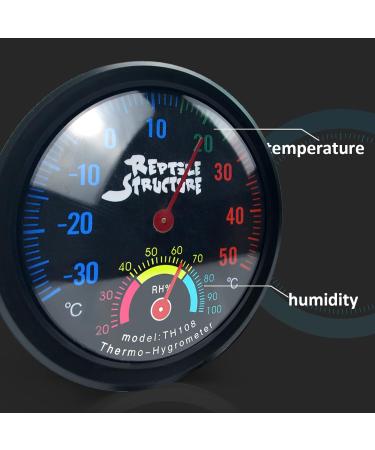 Buy Roseflower 2 Series-Pack Reptile Thermometer Hygrometer - Accurate Temperature & Humidity Meter for Terrariums Home & Office | No Battery Required - Buy Online on GoSupps.com