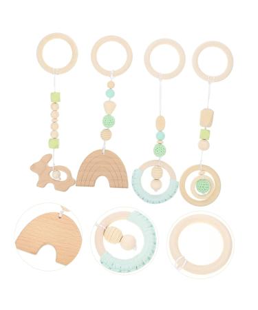 Totority 4pcs Baby Gym Hanging Toy Set - Nursery Decor & Exercise Equipment for Kids | Green, 26X8.5CM - Buy Online on GoSupps.com
