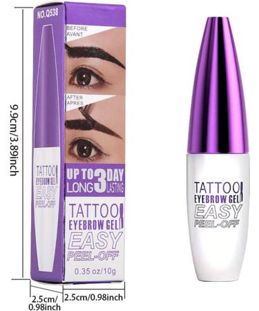  Generisch Peel-Off Tinted Eyebrow Gel - Natural Hair-Like Gel - Long-Lasting Peel-Off Eyebrow Tattoos - Waterproof - For a More Defined Look - Buy Online on GoSupps.com