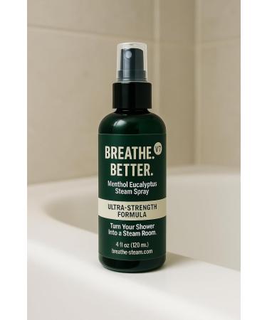 Menthol Eucalyptus Shower Steam Spray Aromatherapy Mist 4 oz - Buy Online on GoSupps.com