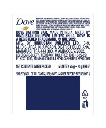 Fresh Moisture Beauty Bathing Bar - Soft & Refreshed Skin | 450g Pack of 6 | International Shipping - Buy Online on GoSupps.com