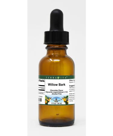 Willow Bark Glycerite Liquid Extract (1:5) - Chocolate Flavored (1 oz ZIN: 523424)