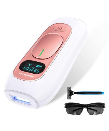 IPL Hair Removal Device Laser Hair Removal for Women and Men 999 000 Flashes 5 Energy Levels 2 Modes Painless Hair Remover for Facial Legs Arms Whole Body A-rose Gold