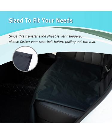 Lotchen Pipe Slide Tarpaulins for Patient Transfer | Sliding Tarpaulins for Seniors - 27.5 x 43.3 (70x110cm) Black - Buy Online on GoSupps.com