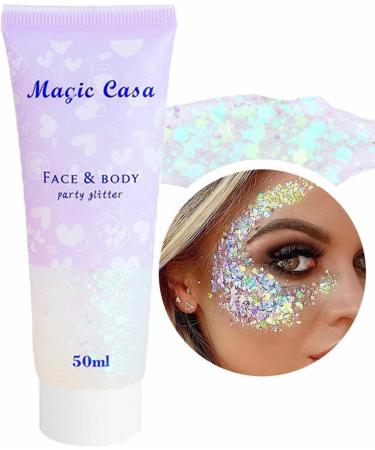  Jildouf Face Glitter Glitter Body Gel Glitter Face Gel for Body and Face | Christmas Glitter Cosmetic Art Loose Cream Diamond Rhinestone Makeup Party Festival Jildouf - Buy Online on GoSupps.com