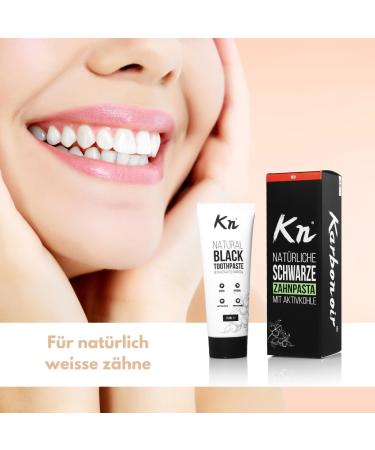 Buy Karbonoir Black Toothpaste with Activated Charcoal - Teeth Whitening Formula 75 ml - International Shipping - Buy Online on GoSupps.com