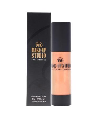 Amsterdam Make-Up Fluid Foundation No Transfer - Creates A Soft-Focus Velvety Natural Finish - Delivers Long-Wearing Light To Medium Coverage - Wb3 Natural Beige - 1.18 Oz S0658/NB