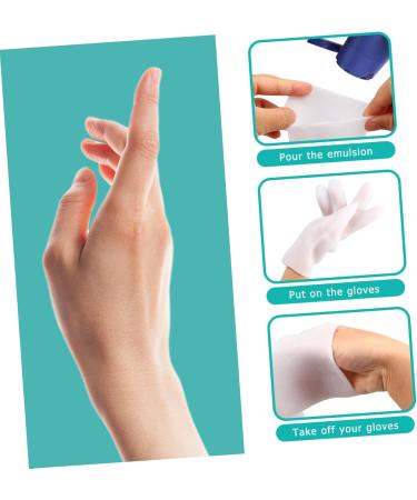 minkissy 1 Pair Moisturizing Gloves Hands Beauty Masks Moisturizing Gel Gloves Moisturizing Finger Gloves Moisturizing Mittens Moisture Gloves Overnight White Gloves Miss Sebs Water Proof 21.5X11.5cm - Buy Online on GoSupps.com
