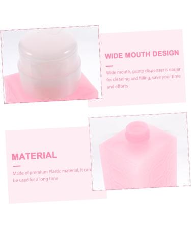 IWOWHERO manicure makeup remover dispenser Organizer Press bottle Remover squeeze bottle makeup remover container Handheld gel alcohol dispenser automatic makeup remover 6x5x13cm Pink - Buy Online on GoSupps.com