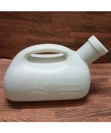 Wooluck 3000ml Urine Bottle for Men - Portable Pee Bottle with Lid for Travel Camping Hospital & Outdoor Use - White - Buy Online on GoSupps.com