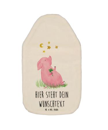 Mr. & Mrs. Panda Personalized warm bottle of pig happiness - personalized gifts grain pillows with names heat bottle cover with names dreams white personalized