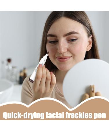 Freckle Pen Makeup Pen Touch Up Makeup Long Lasting Formula and Waterproof Easy Application 3g for Business Trip Home Outdoor School 02 - Buy Online on GoSupps.com