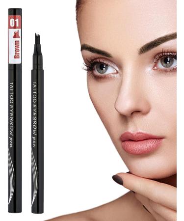 Brow Definers Smudge-Proof Brow Pencil with 4 Forks | Eyebrow Contouring Supplies for Working Home Traveling Dating Gathering Kagrote 1#brown - Buy Online on GoSupps.com