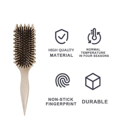 BOONCE CURL Brush - Bounce Curl Define Styling Brush | 2024 New Wild Boar Bristle Hairbrush for Women | Perfect for Curl Definition & Styling - Buy Online on GoSupps.com