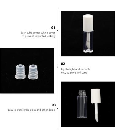 Mipcase Lot de 10 Tubes Vides de Gloss 1 2 Ml Couvercles Blancs Petits Contenants Pratiques pour DIY et Transport Facile en Shopping - Buy Online on GoSupps.com