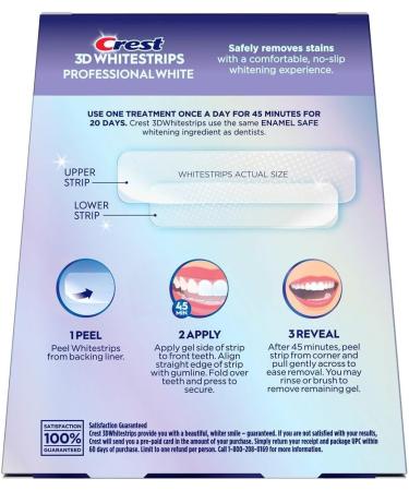Crest 3D White Professional Effects Whitestrips Teeth Whitening Kit - Buy Online on GoSupps.com