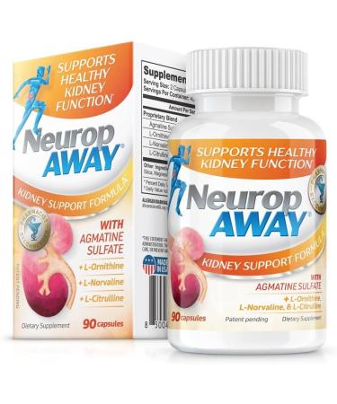 NeuropAWAY Kidney Support Supplement with Agmatine Sulfate L-Novaline L-Ornithine L-Citrulline Provides Fast Powerful Kidney Support 60CT 60 Count (Pack of 1) - Buy Online on GoSupps.com