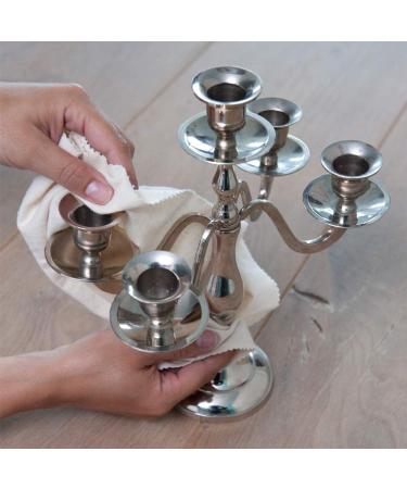 HG Silver Cleaning Cloth - Impregnated Silver Cleaner for Silver & Silver-Plated Objects | Gloss Effect | 30x30 cm - International Shipping Available - Buy Online on GoSupps.com