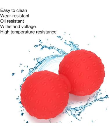 Ververt Touch Double Massage Ball | Leg Back & Shoulder Muscle Relaxation | Deep Tissue Massage & Yoga Fitness Ball | Red - Buy Online on GoSupps.com