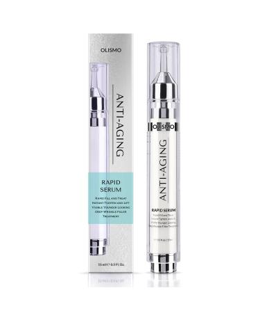 OLISMO Rapid Anti Wrinkle Serum, Advanced Wrinkle Cream for Women, Face Lift Cream, Instant Wrinkle Remover for Face, Eye Bag and Neck, Wrinkle Cream for Face Deep Wrinkles