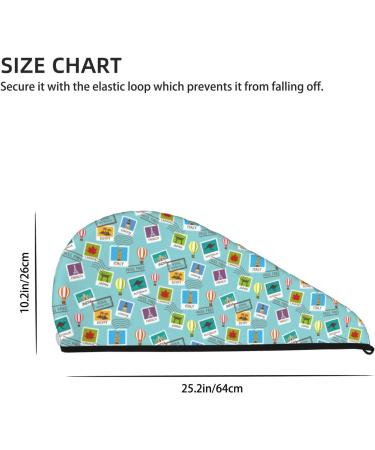 Hair Towel Wrap - Quick Drying Turban for Travel | Hair Drying Towel with Button - Perfect for Fast Hair Care - Buy Online on GoSupps.com