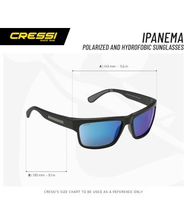 Cressi Unisex Ipanema Sunglasses - Grey Frame Orange Mirrored Lens | Shop Internationally - Buy Online on GoSupps.com